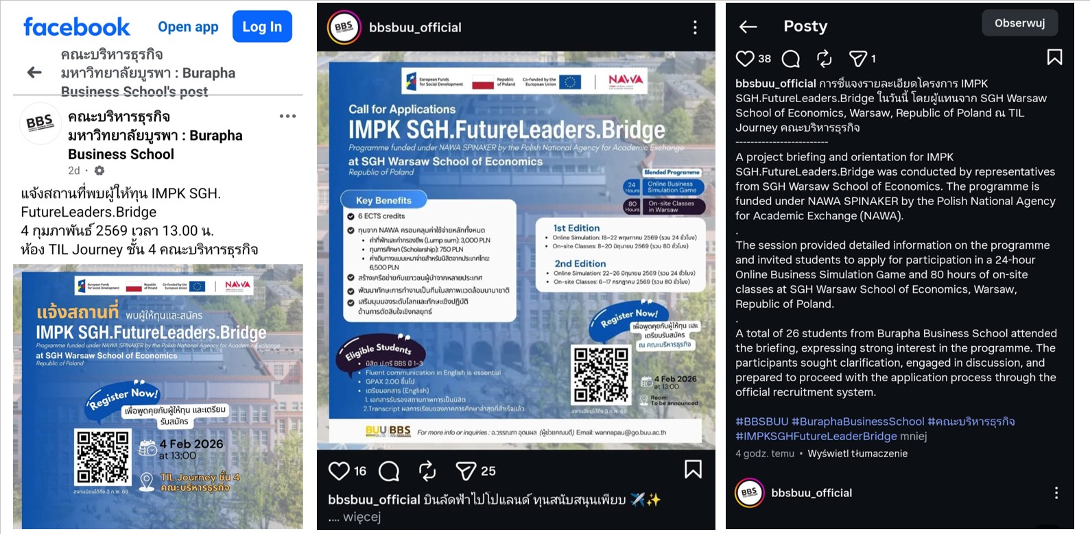 społecznościowe z Tajlandii piszą o naborze do projektu